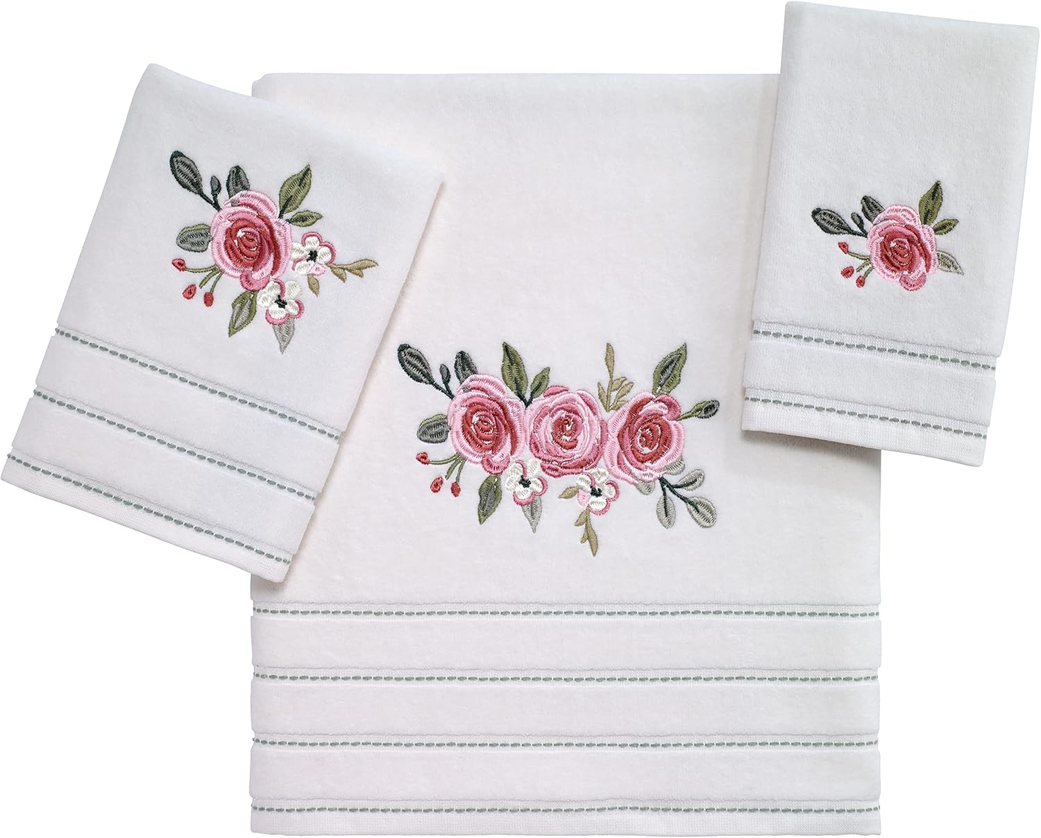 Avanti Linens - Spring Garden Collection Bath Towel Soft Durable Cotton Towel