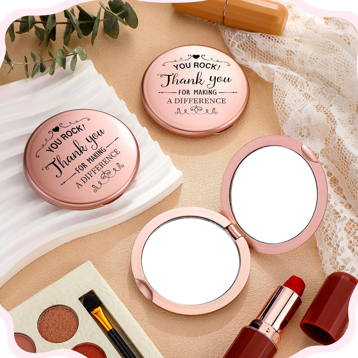 24 Set Inspirational Compact Mirrors Thoughtful Holiday Gift