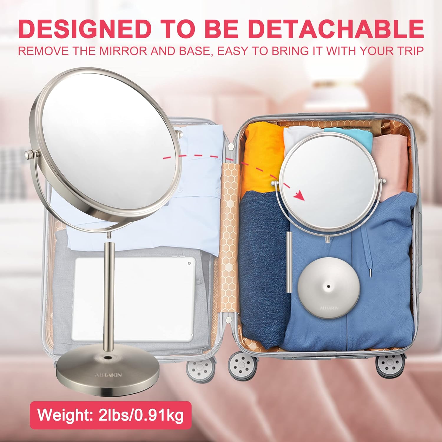 10x Magnifying Mirror for Make-up Precision