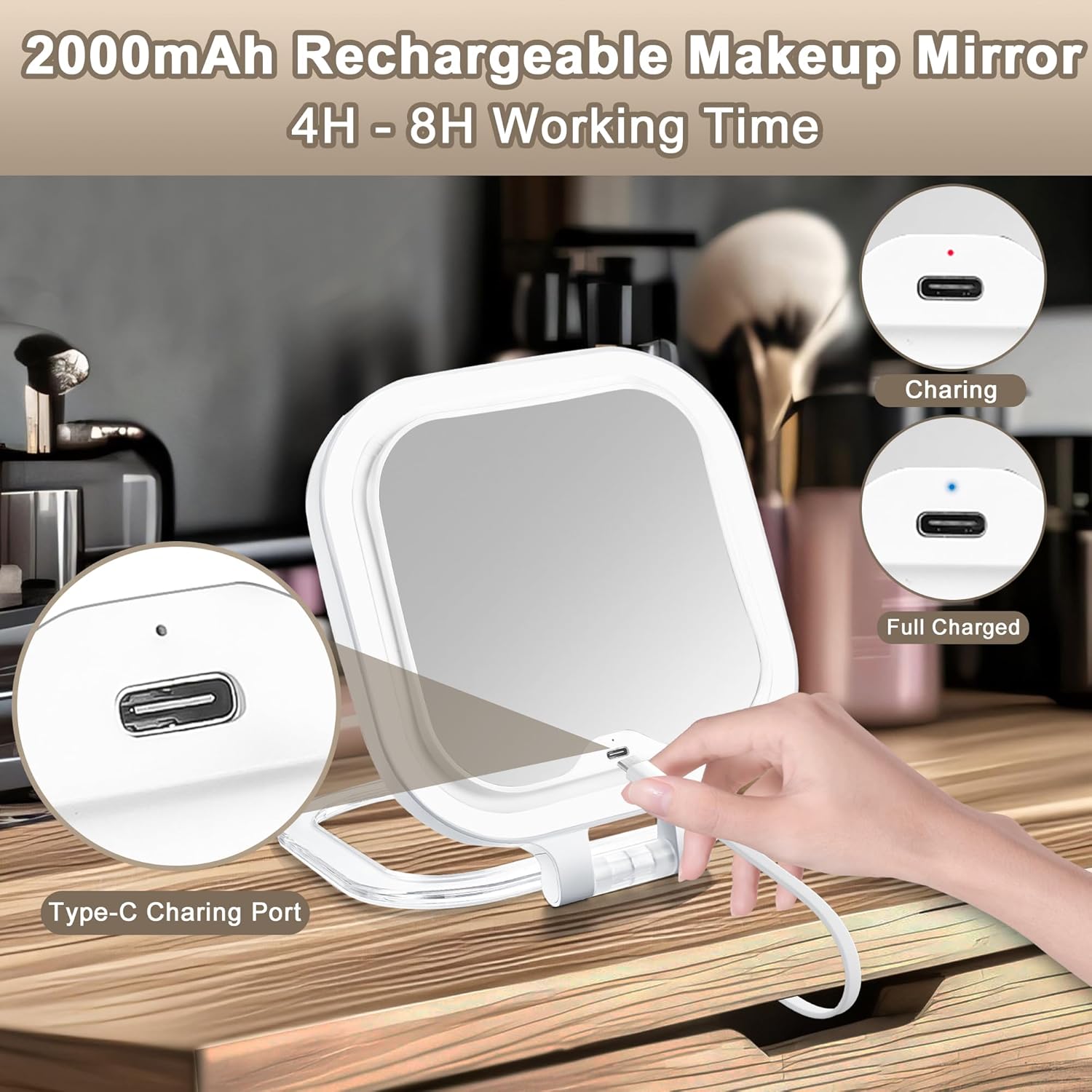 10X Travel Makeup Mirror
