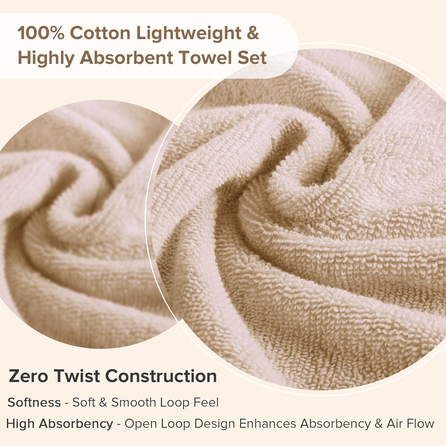 Experience Ultimate Luxury 12-Piece Cotton Bath Towel Set by Comfort Spaces