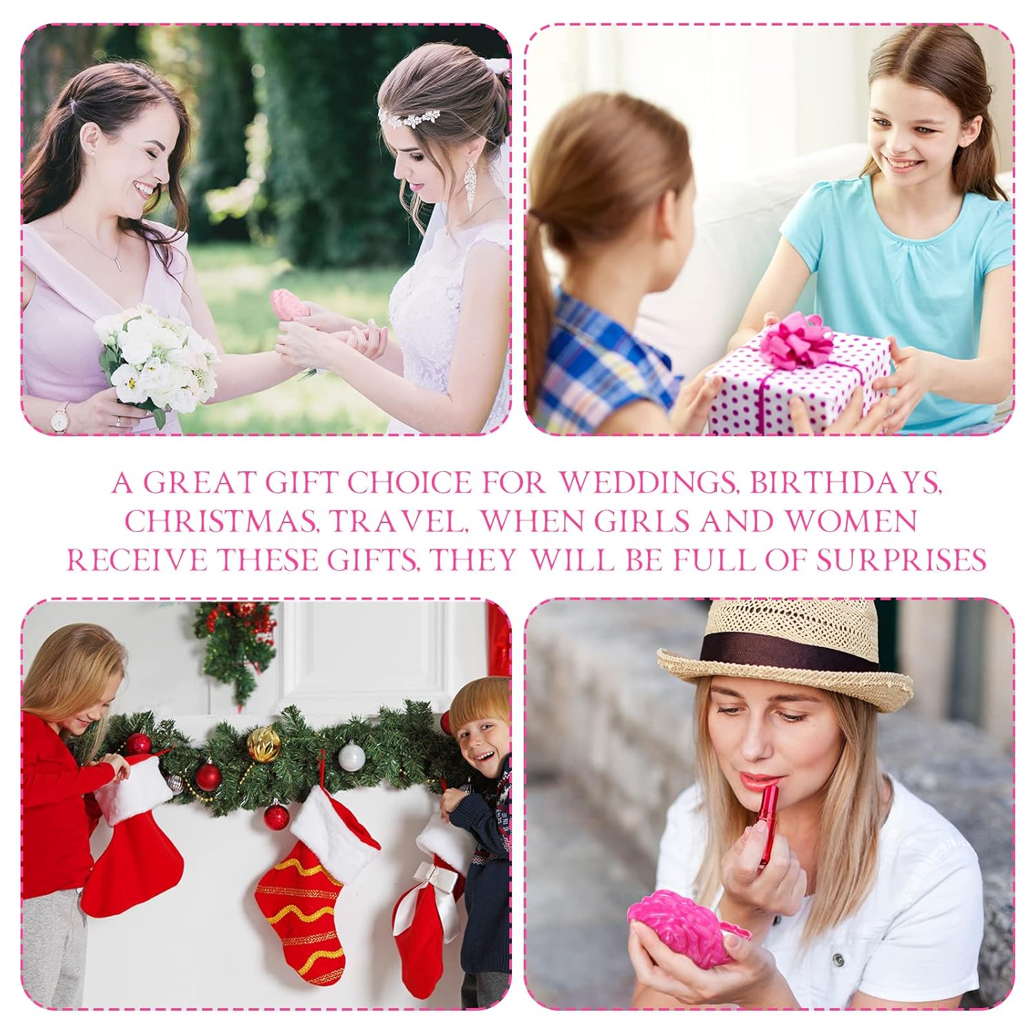 Compact Rose Mirrors for Weddings Travel