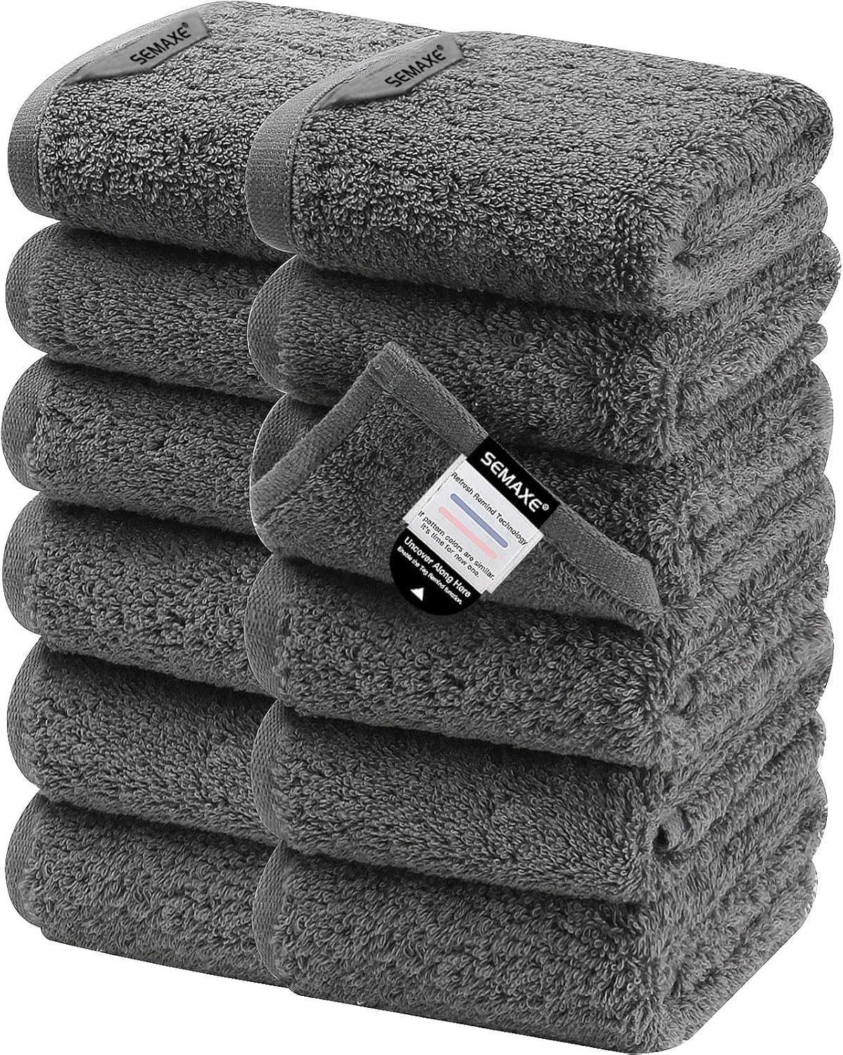 SEMAXE Grey Washcloths