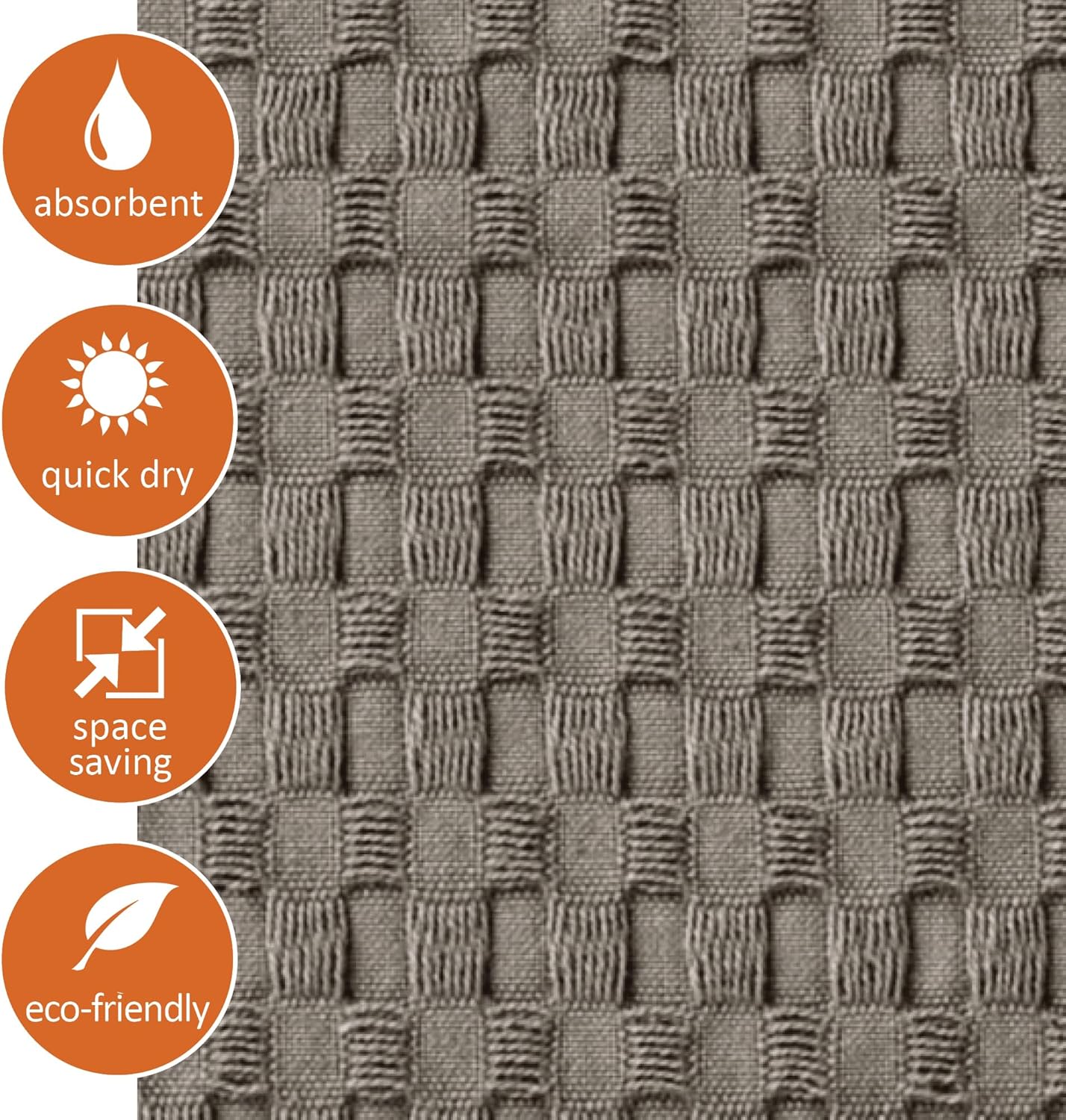 Gilden Tree Modern Waffle Towels Stone