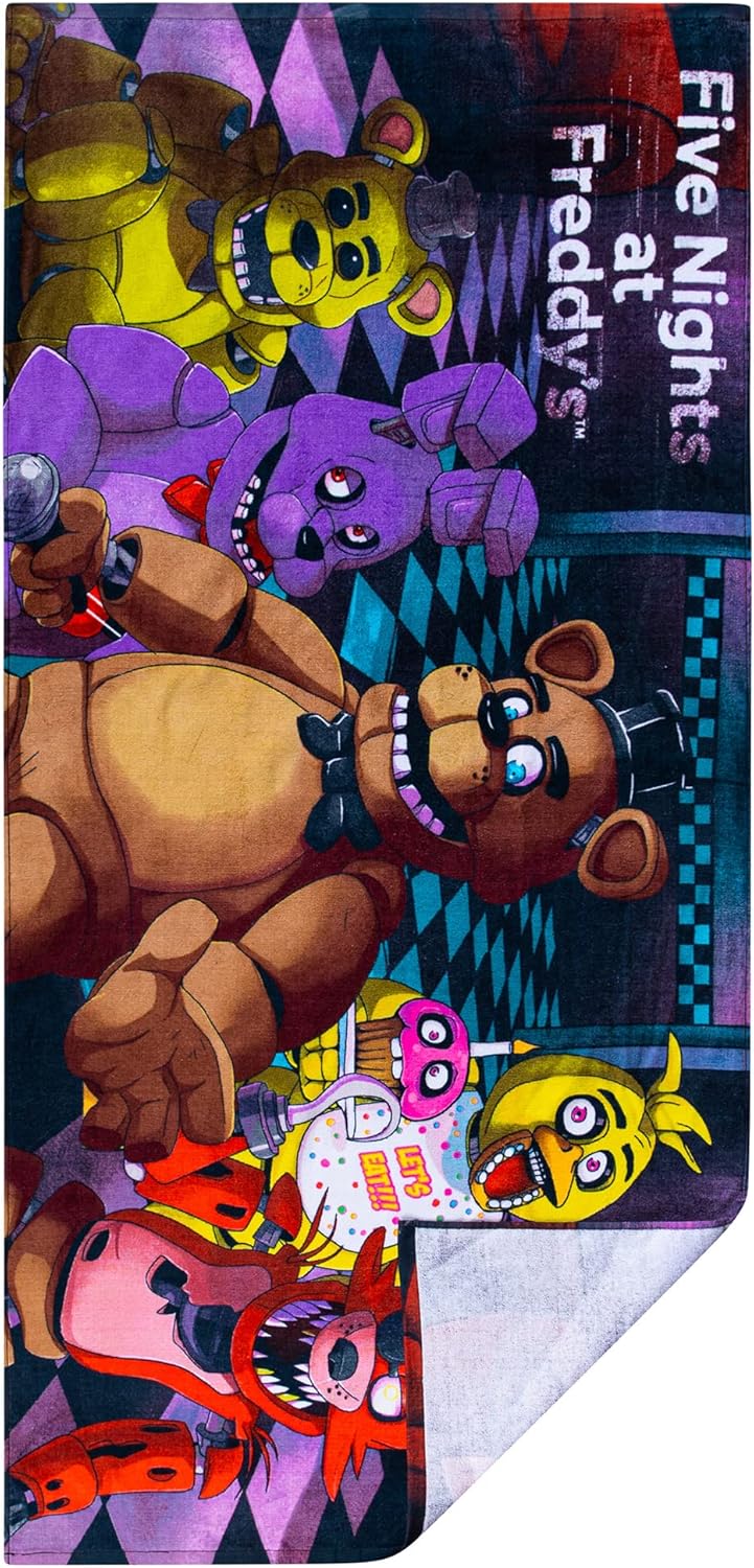 Franco Kids Cotton Beach Towel Five Nights At Freddys 1