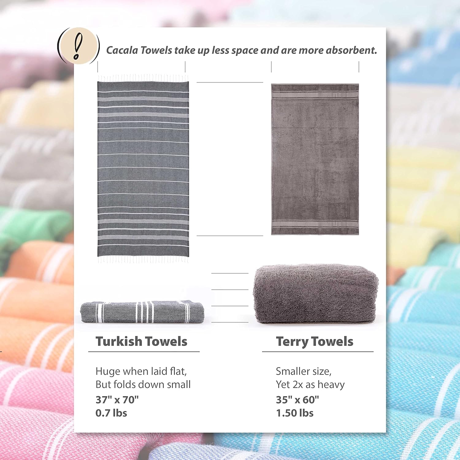 Cacala Lightweight Beach Towel