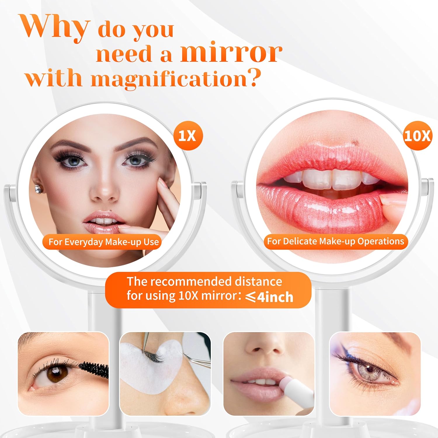 Vanity Mirror 10X LED with Lights