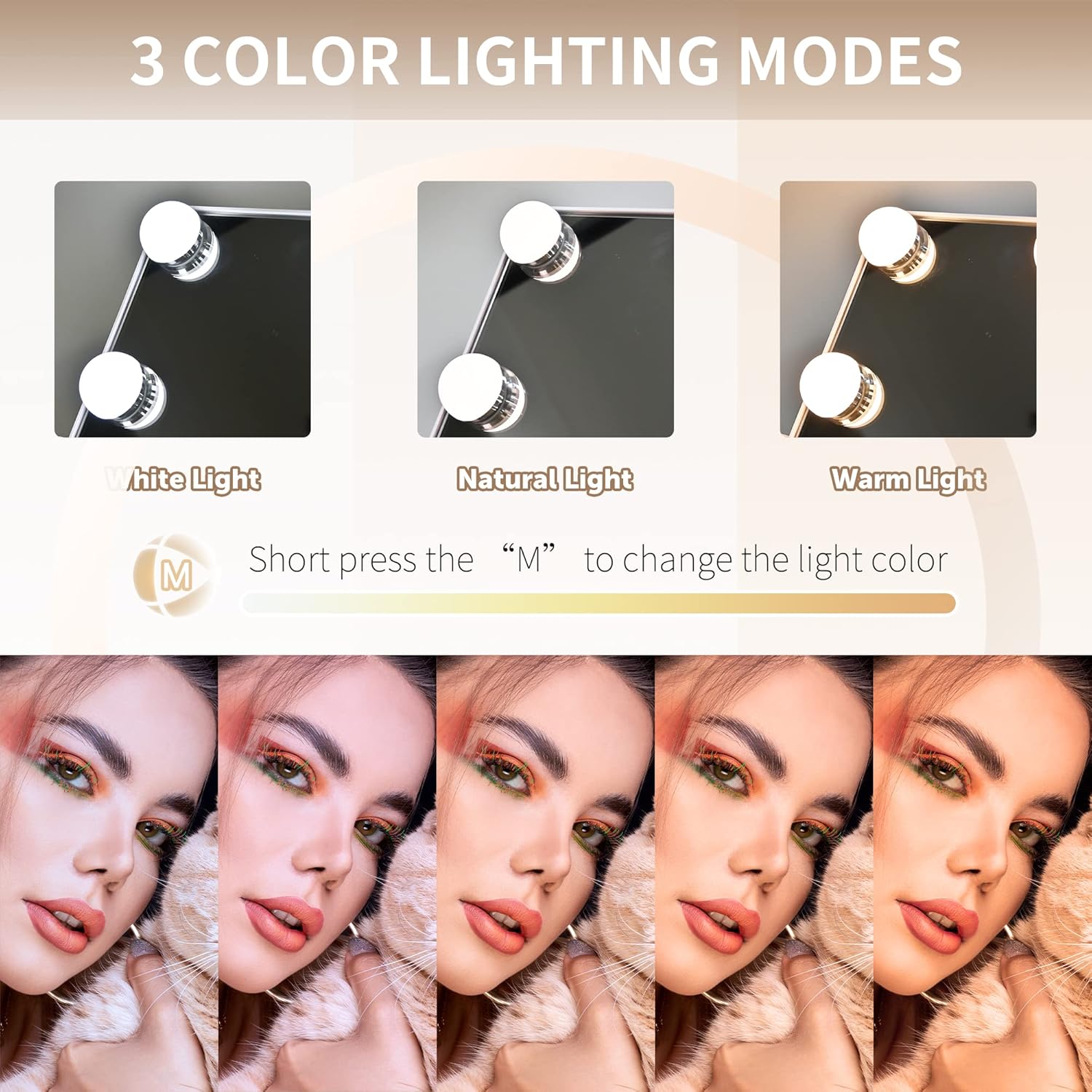 Truly elegant and functional makeup mirror