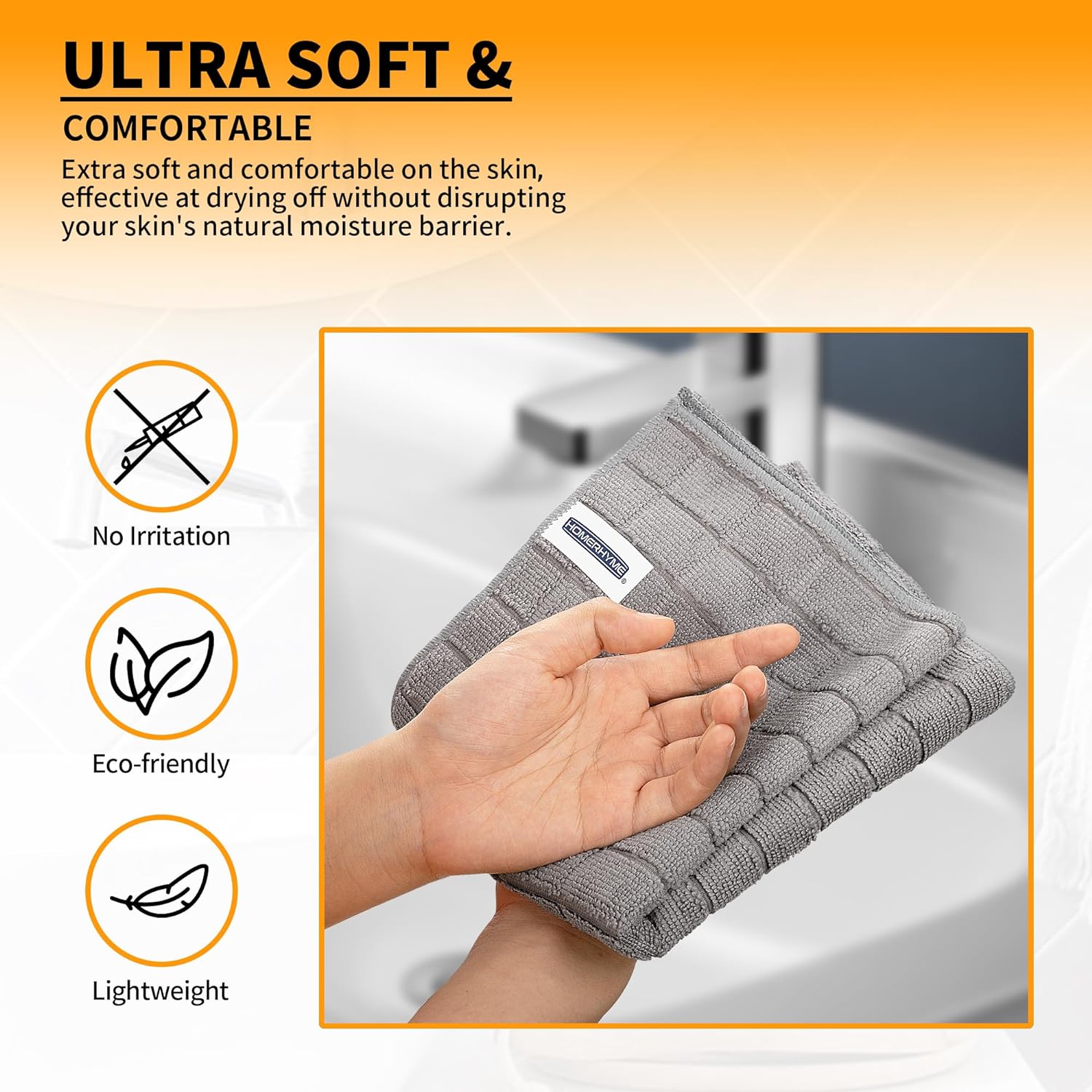 High-Quality 12-Pack Hand Towels with Soft Microfiber for Quick Dryness