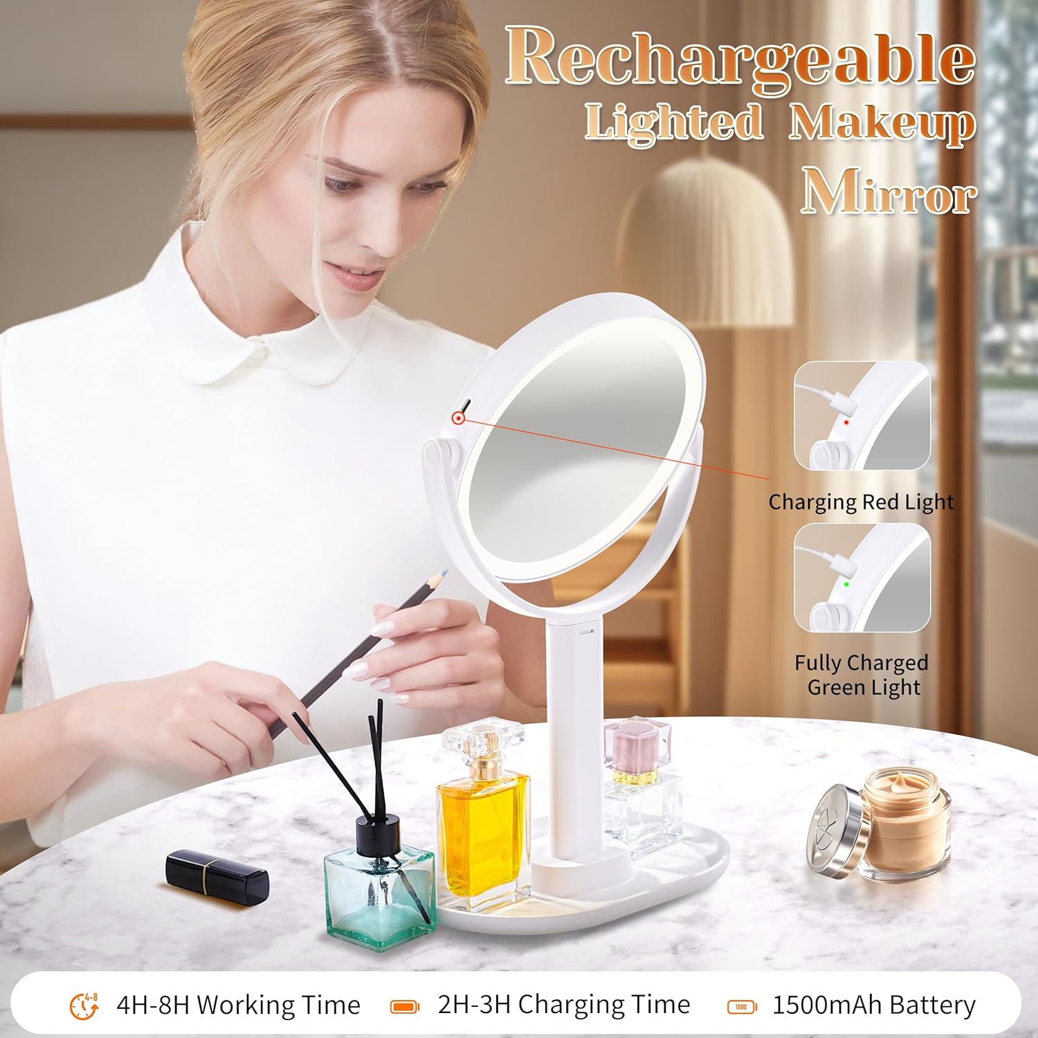 Vanity Mirror 10X LED with Lights