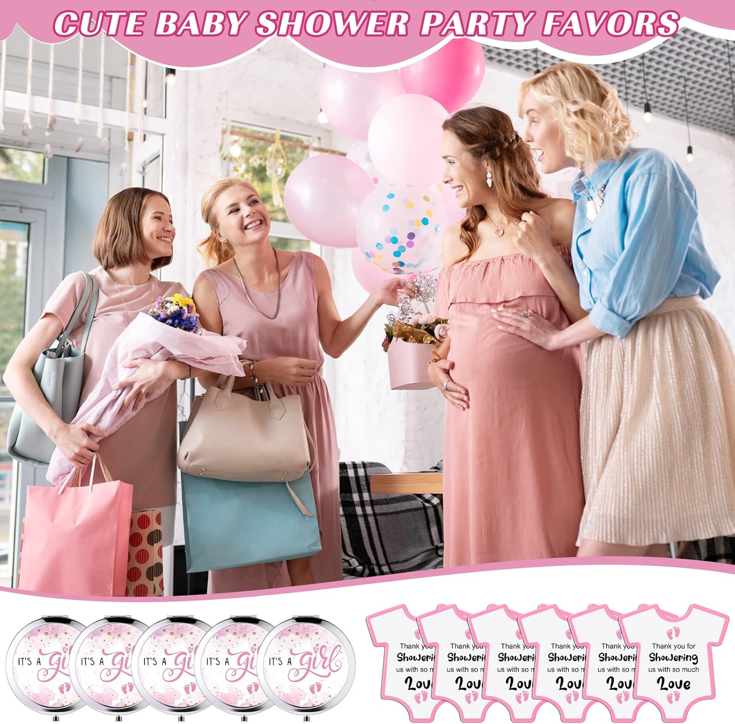 Wesiti 72-Piece Baby Shower Favors Set
