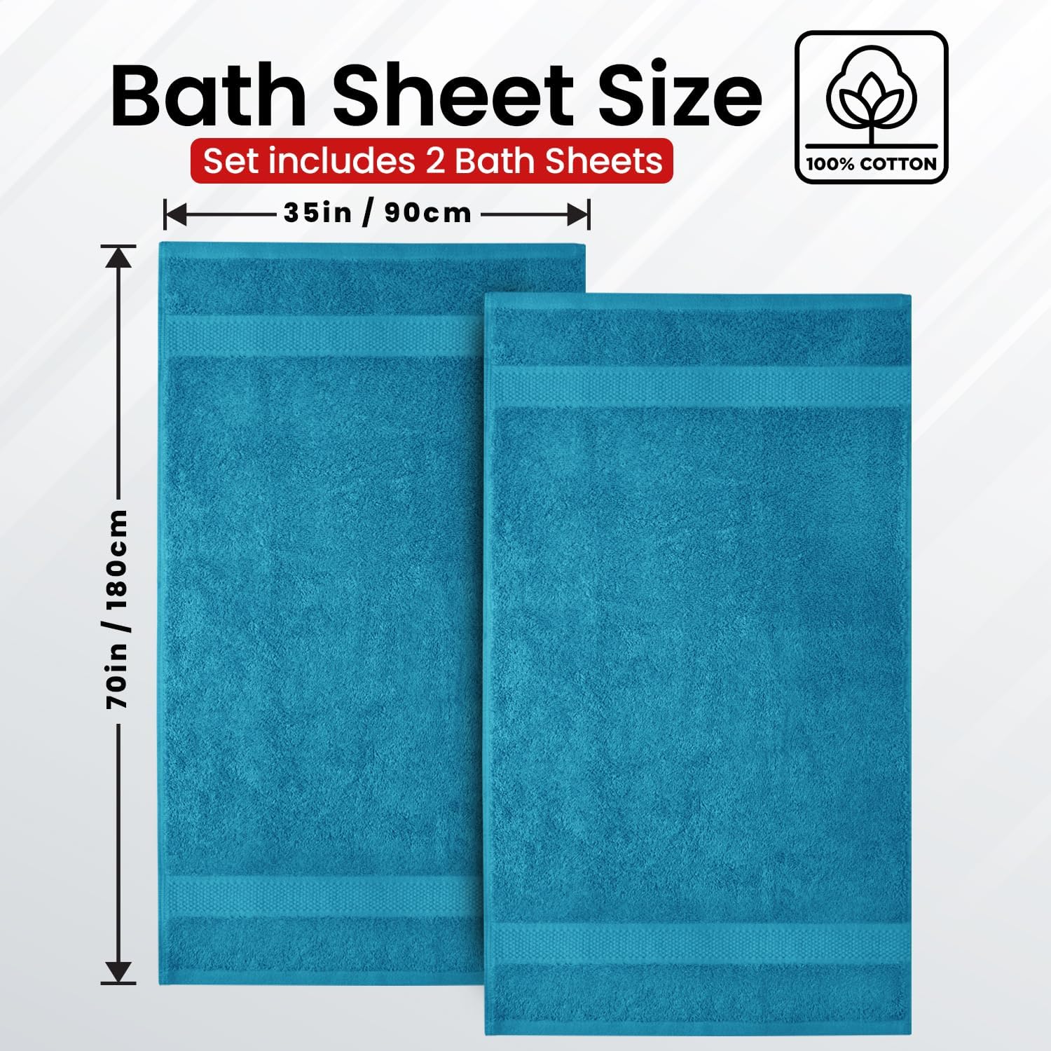 Luxury Bath Sheets Soft Absorbent by Infinitee Xclusives