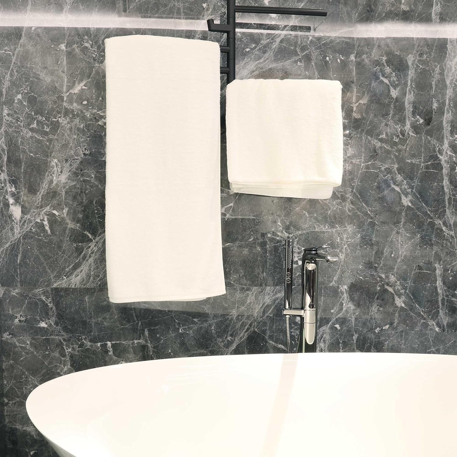 Large Bath Towel Set - Soft 100 Cotton for Luxury Bath