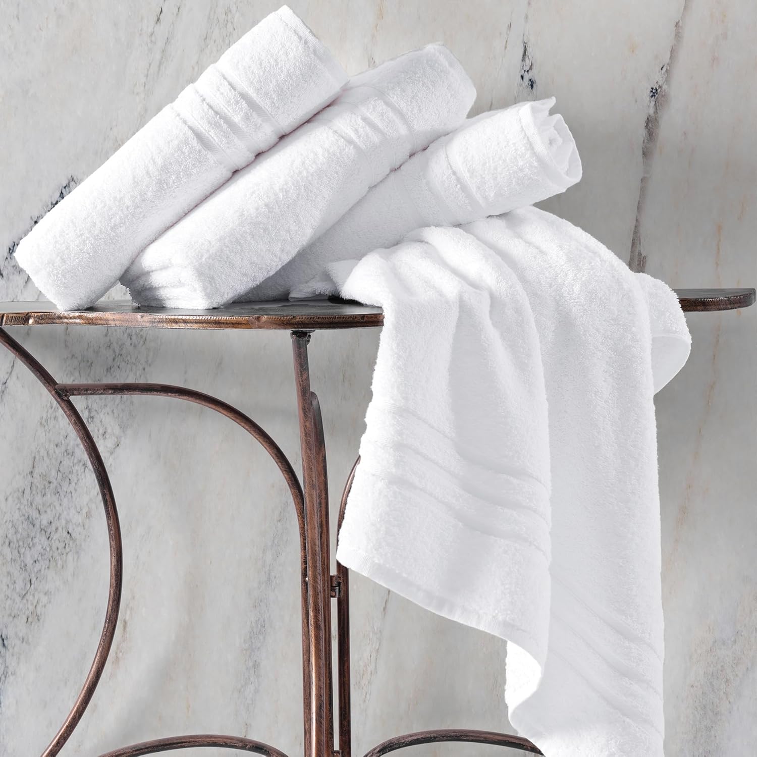 Luxury Turkish Cotton bath towels - Soft absorbent quick drying and eco-friendly