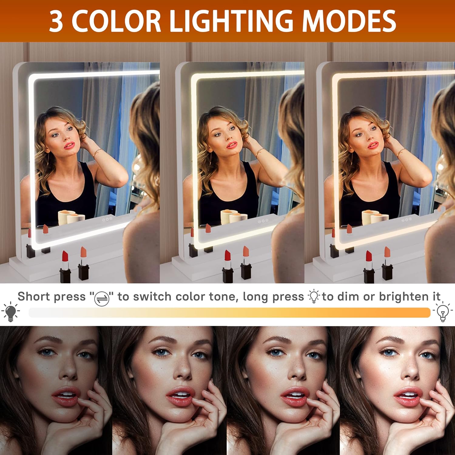 32 x 22 Vanity Mirror with Lights