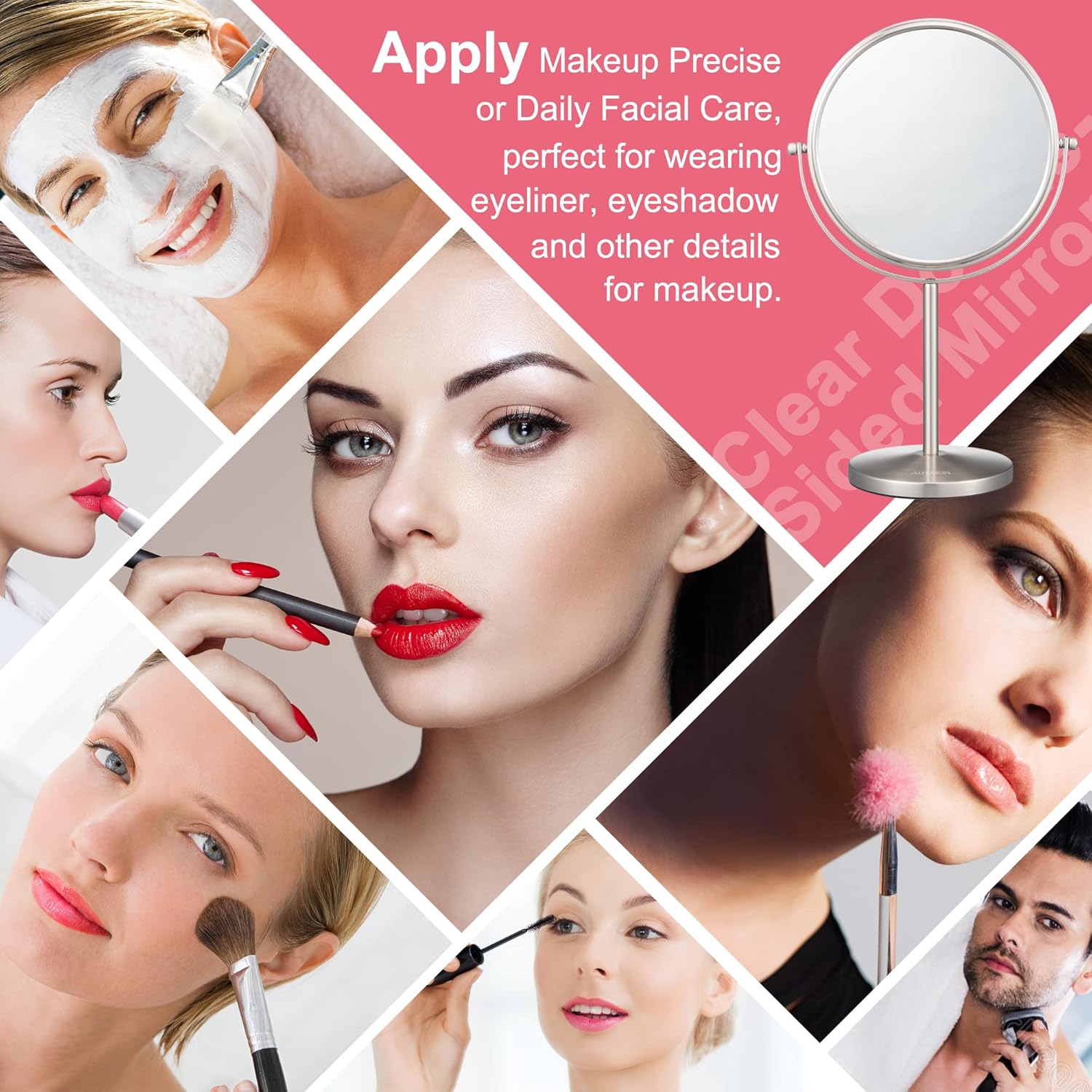 10x Magnifying Mirror for Make-up Precision