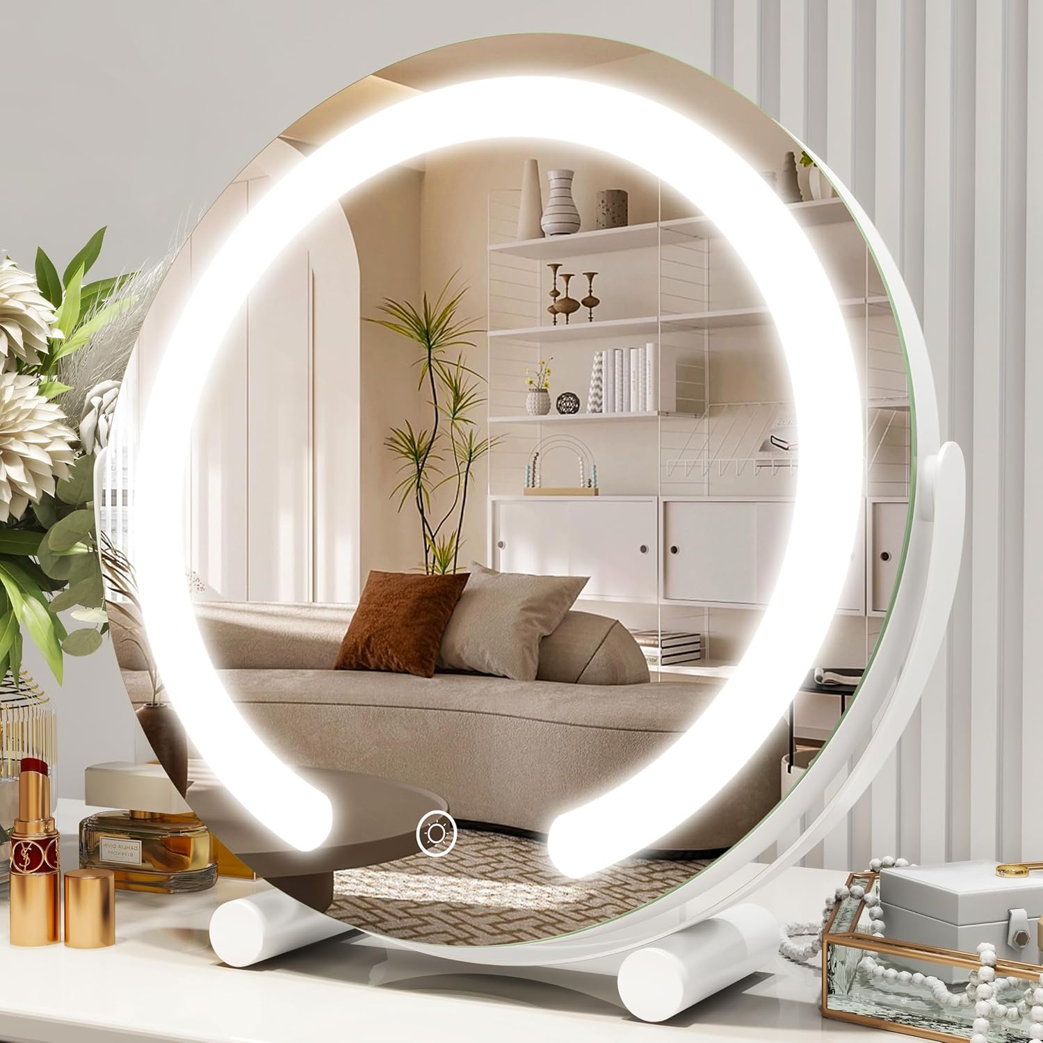 Vanity Mirror with a Touch of Beauty