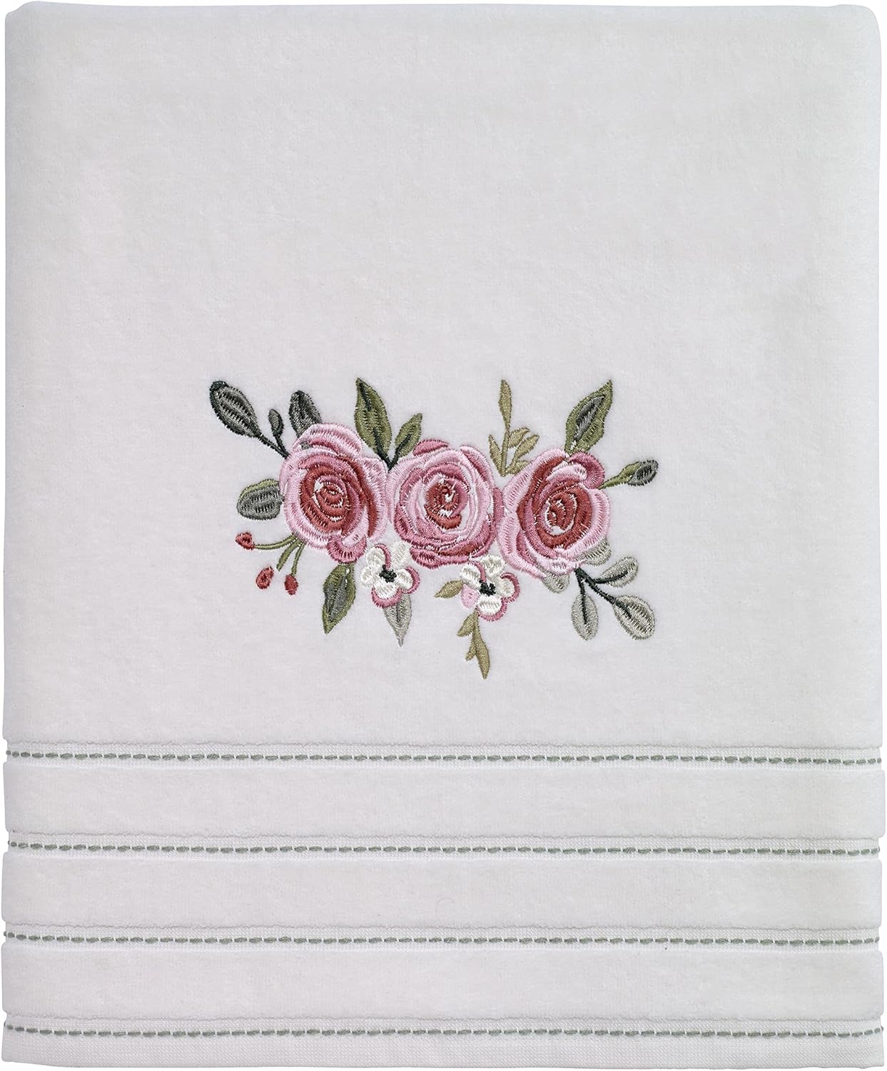 Avanti Linens - Spring Garden Collection Bath Towel Soft Durable Cotton Towel