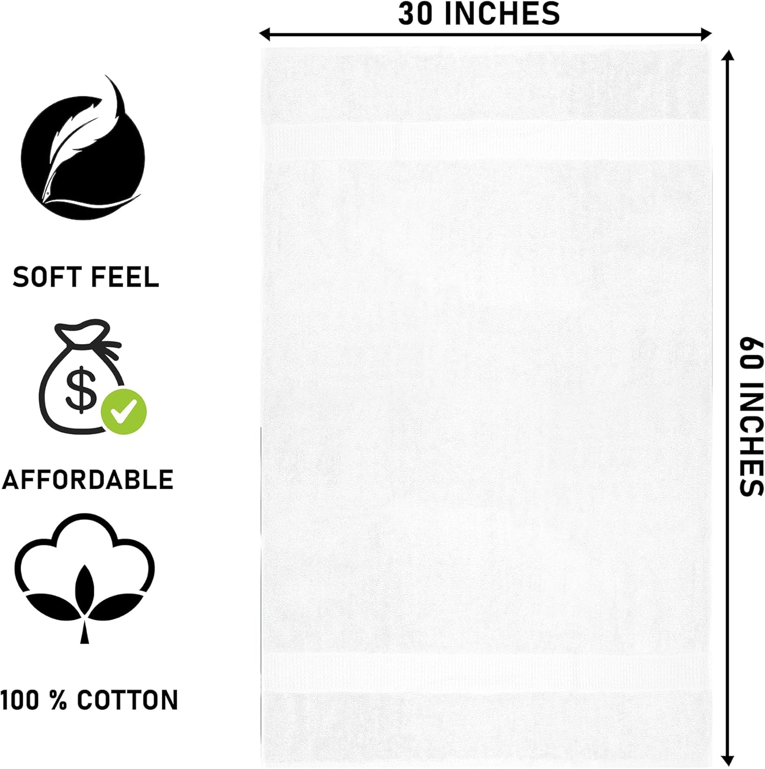 Zuperia Premium 100 Cotton Bath Towels