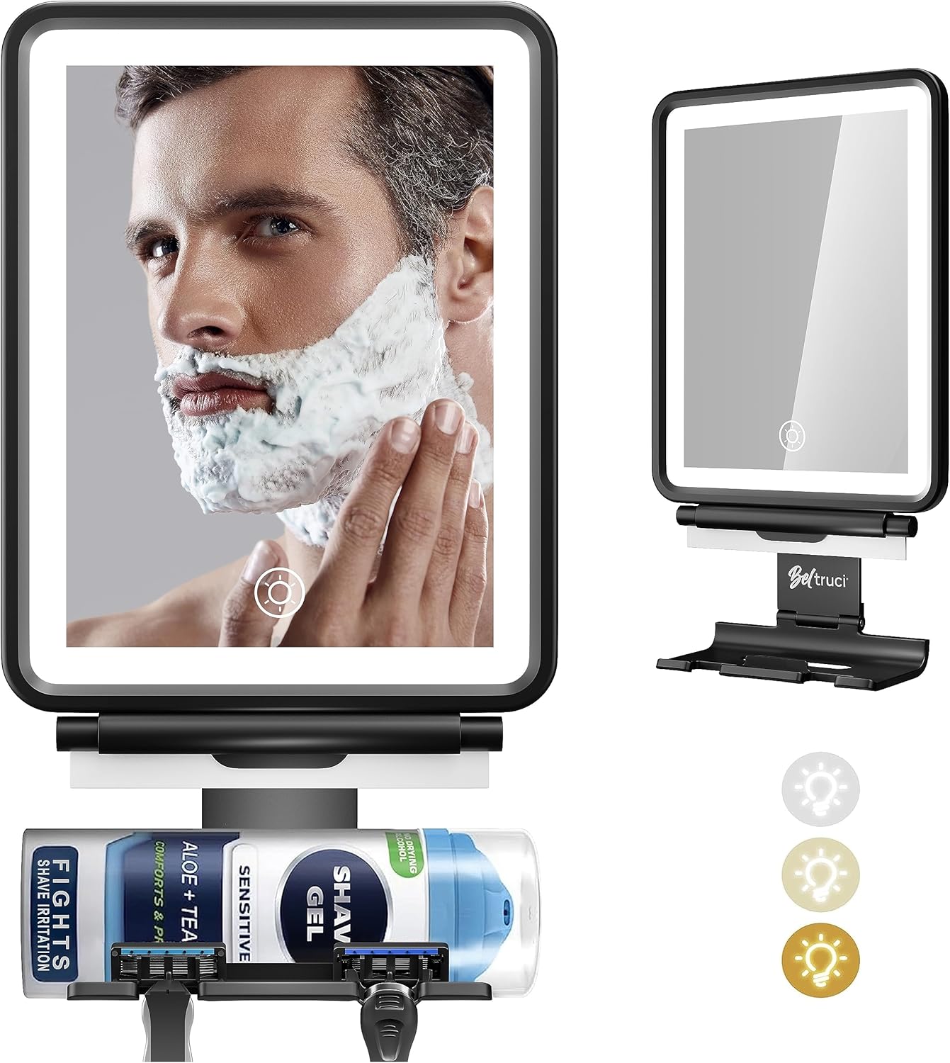 Fog-Free Showers with LED Light