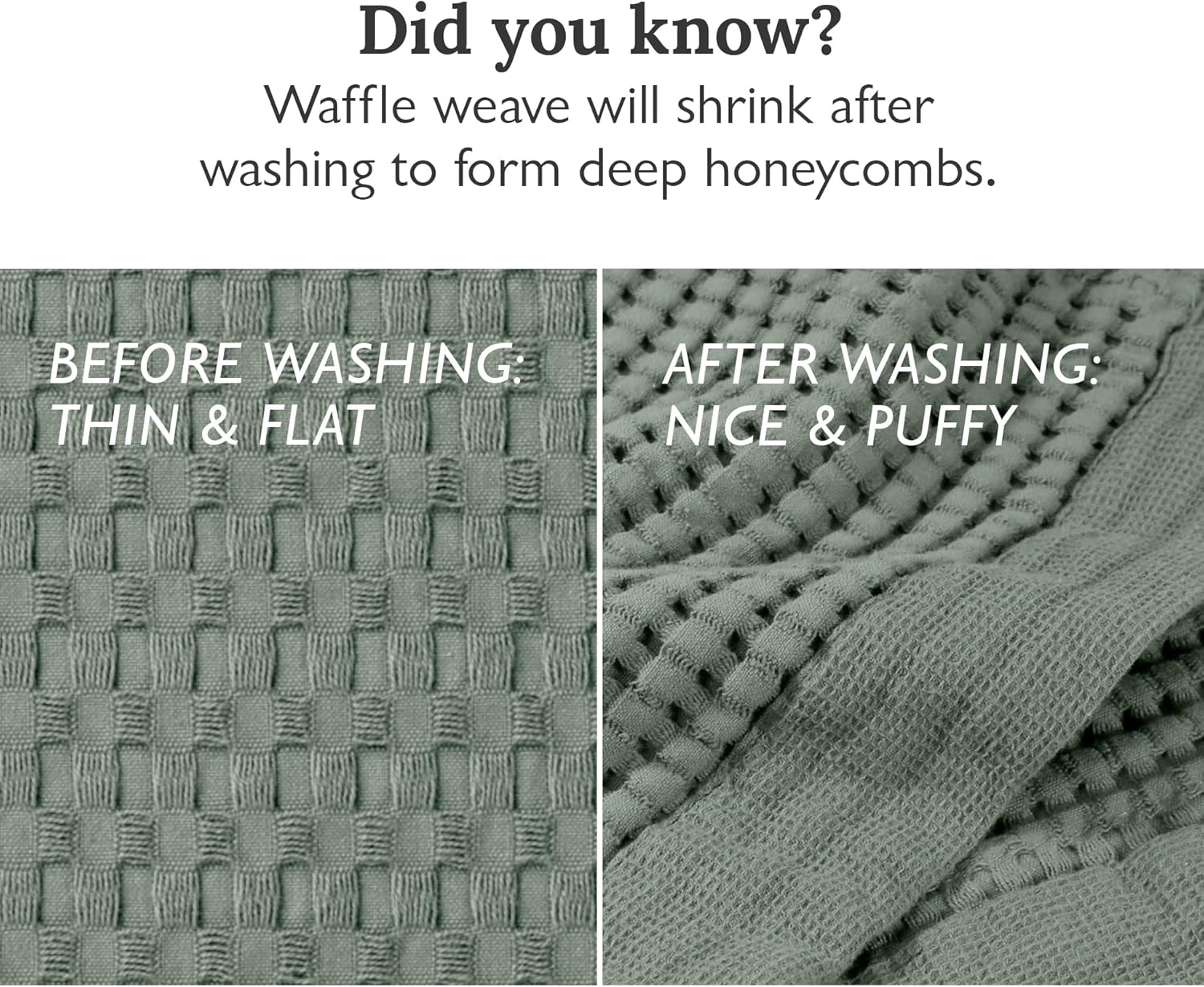 GILDEN TREE Waffle Towels - Quick Dry Absorbent