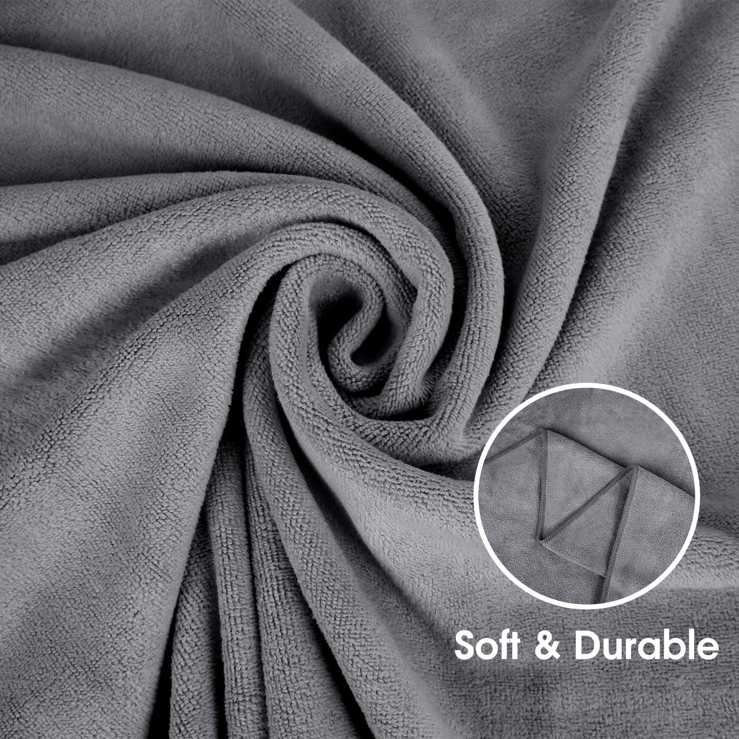 JML Microfiber Bath Towels Set Super Soft Absorbent and Durable