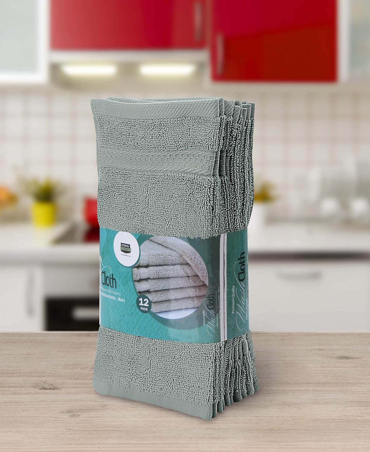 Utopia Towels 12-Pack Premium Wash Cloth Set 12x12