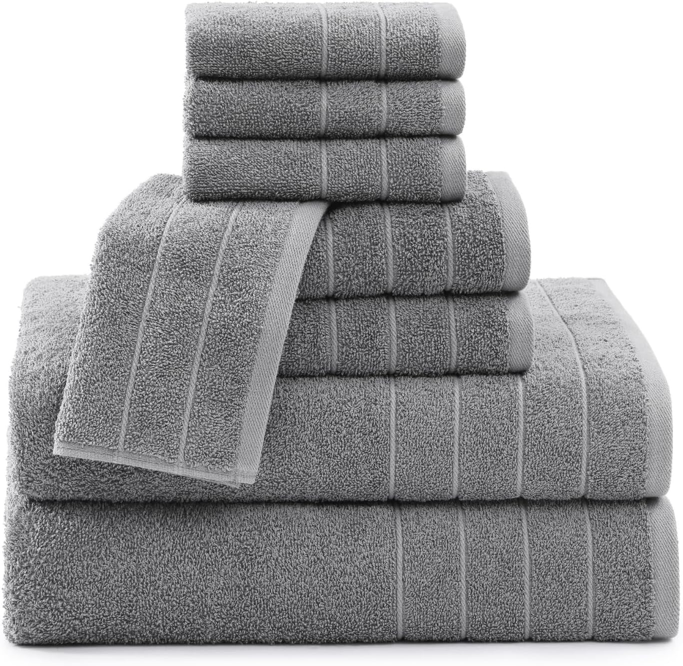 Luxurious 100 Cotton Bath Towel Set - Heavy Duty Soft and Absorbent