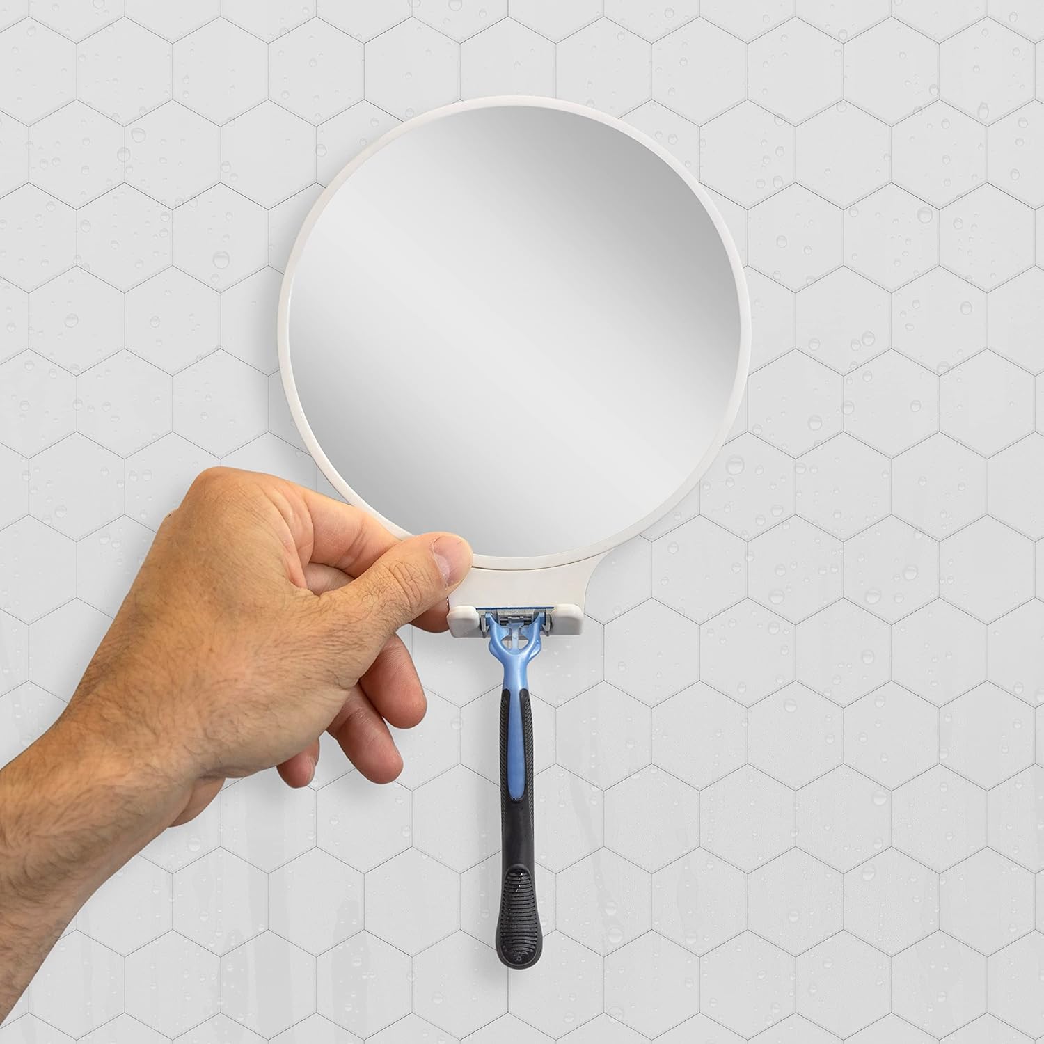 Zadro Shower Fogless Mirror with Razor Holder