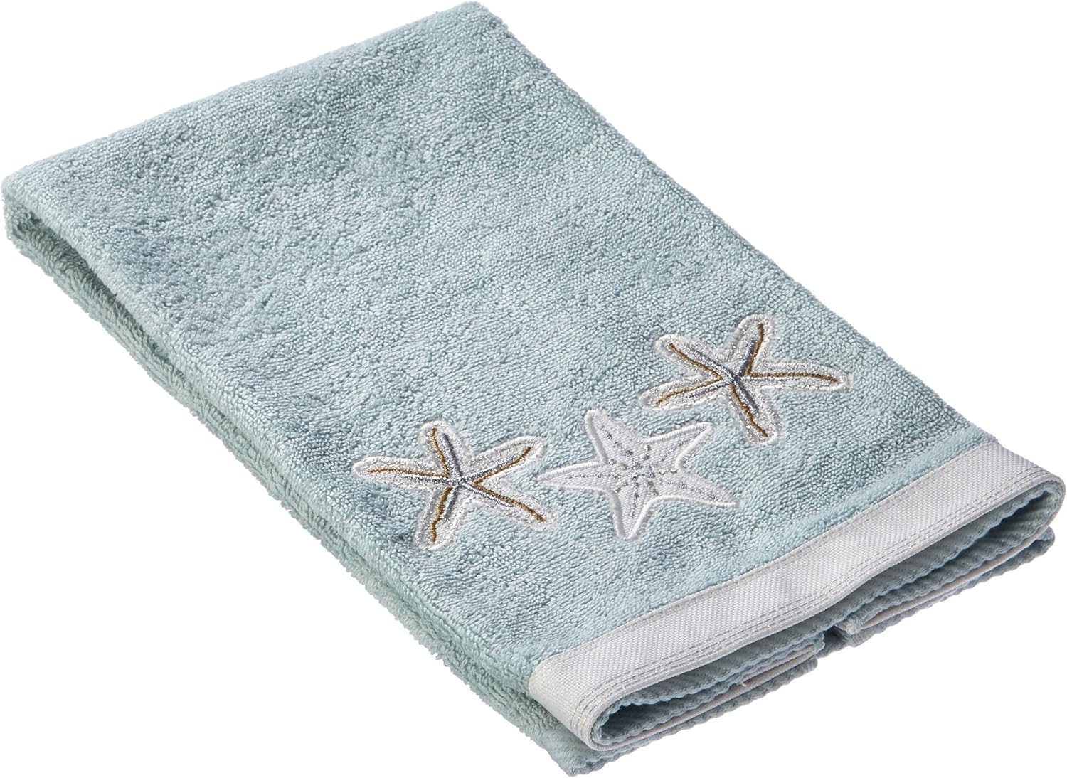 Avanti Linens Hand Towel Sequin Shells Collection