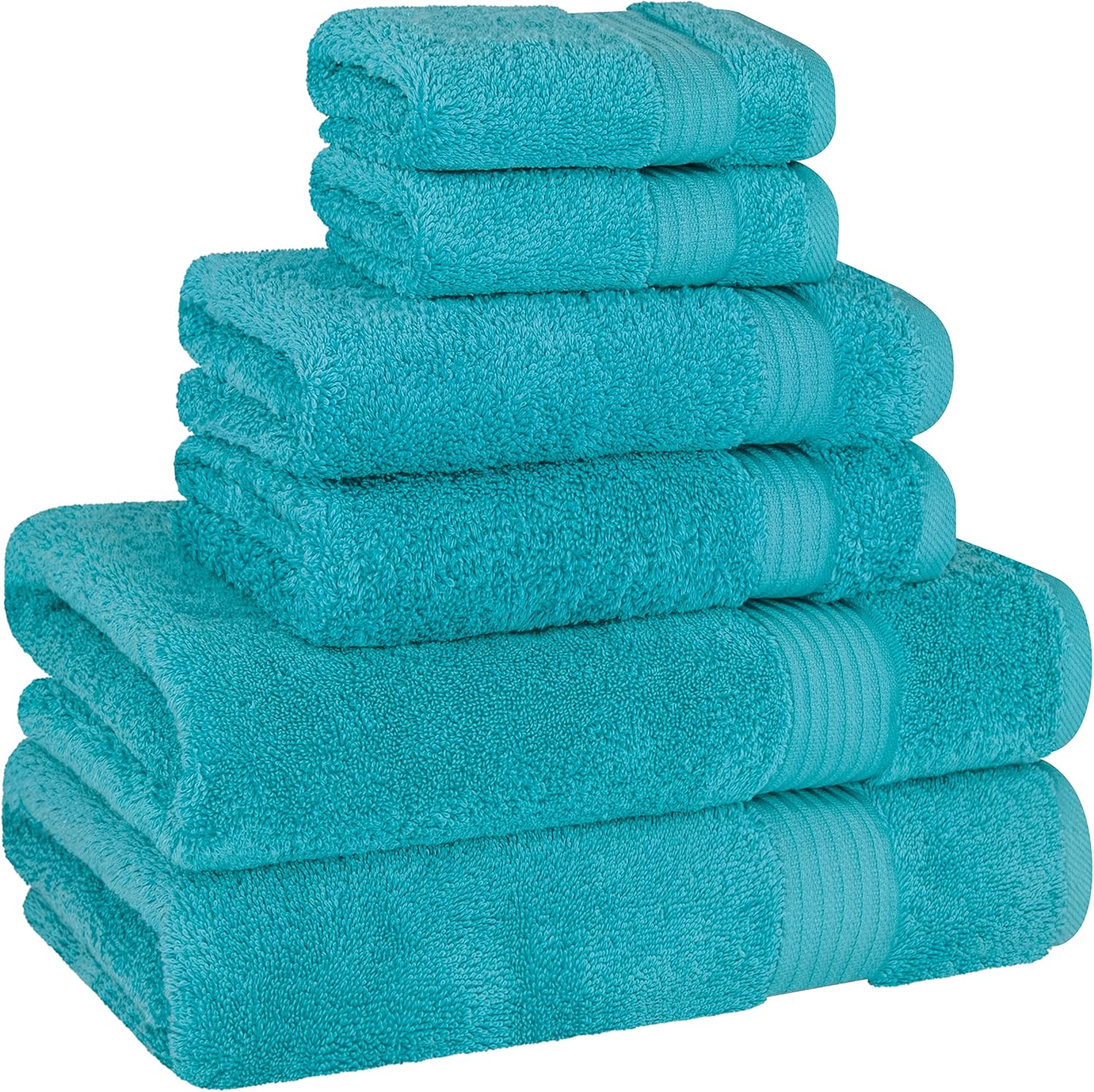 6-Piece 100 Cotton Luxury Multi-functional bath towel set