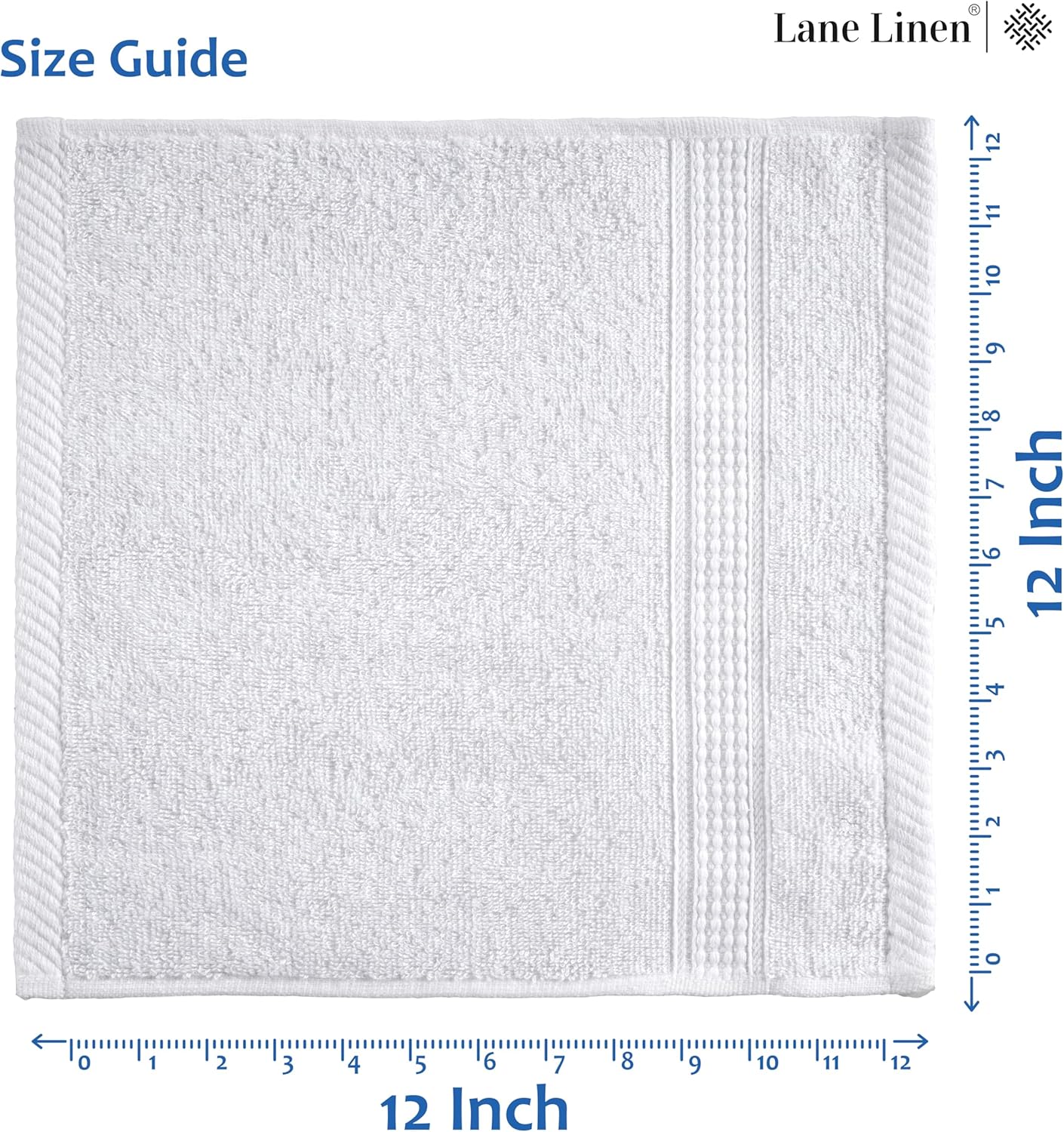 Warm Gifting Sets - LANE LINEN White Washcloths 24 Pack