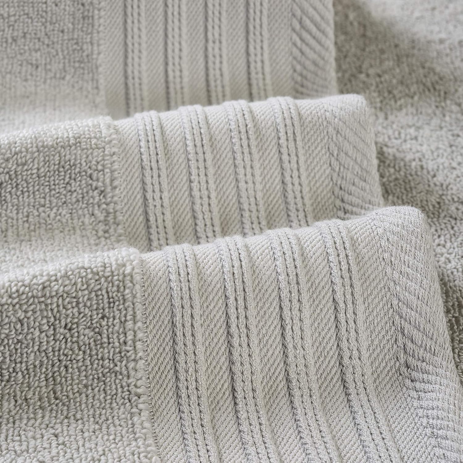 Amrapur Overseas 6-Piece Yarn Dyed Diamond Gate Jacquard Towel Set - Seafoam