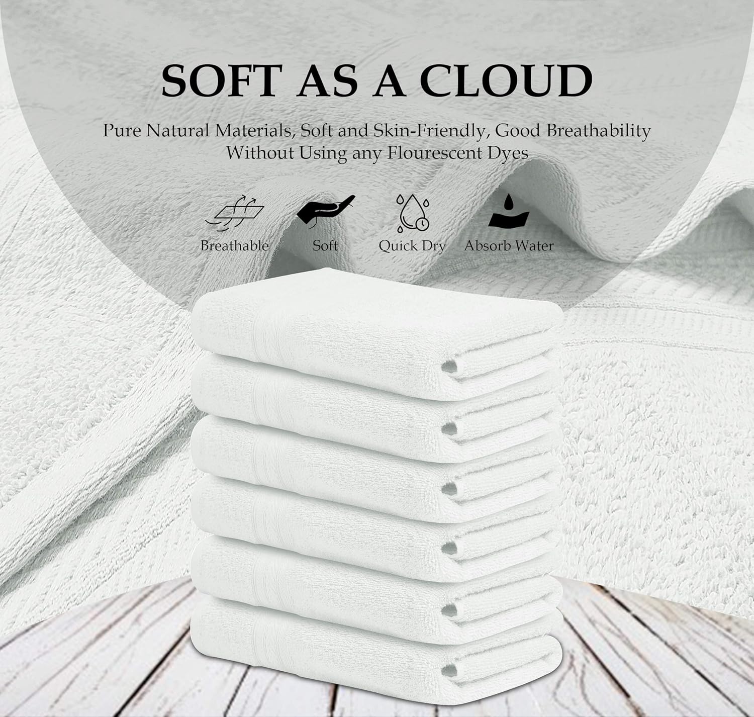 Perfect 22x44 Cotton Bath Towels for Home Spa Use