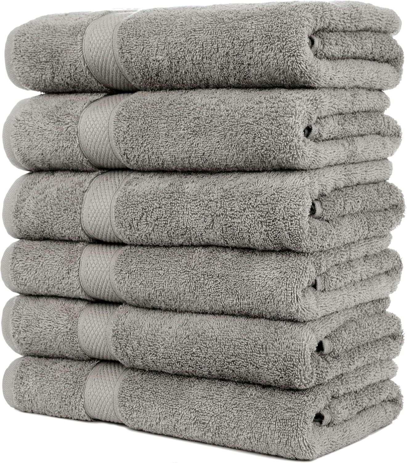 Luxury Cotton Bath Towels Set of 6