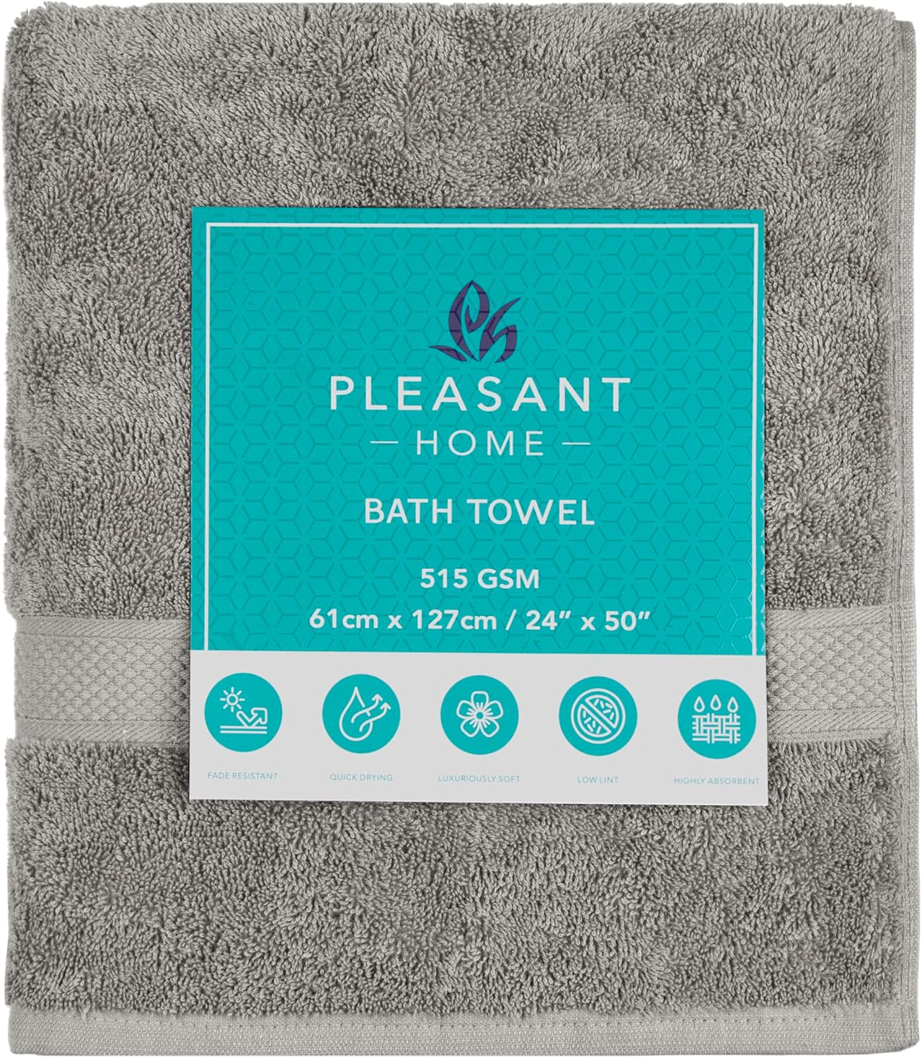 Luxury Cotton Bath Towels Set of 6
