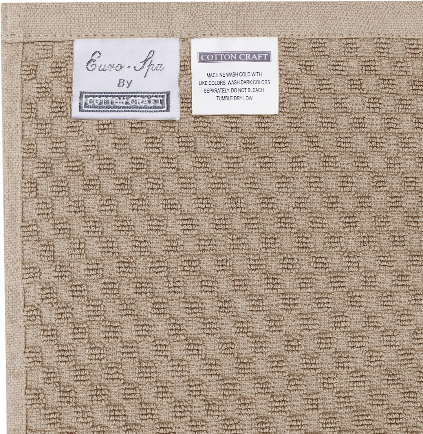 COTTON CRAFT Waffle Bath Sheets Set of 2