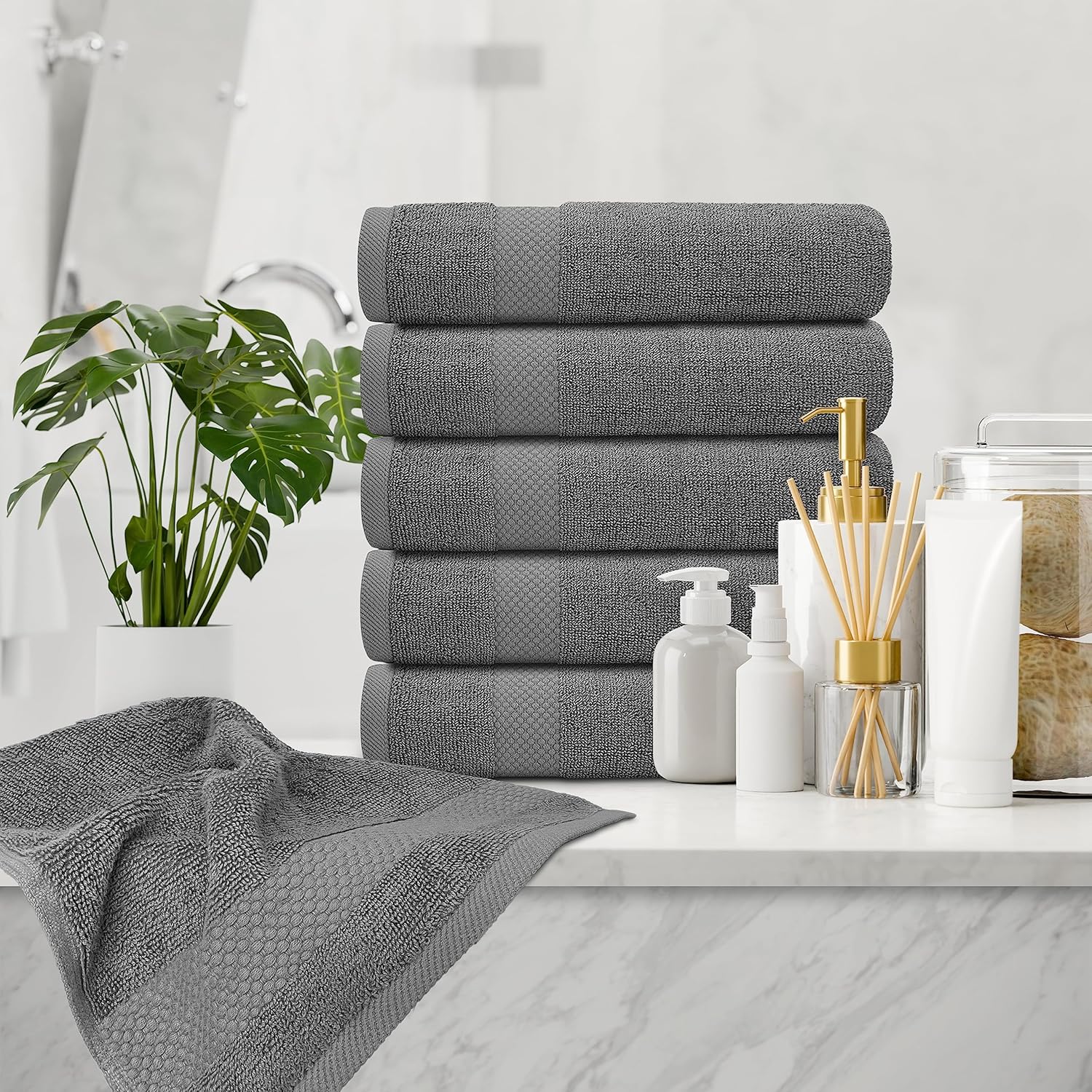 Luxury Egyptian Cotton Hand Towels for Bathroom More