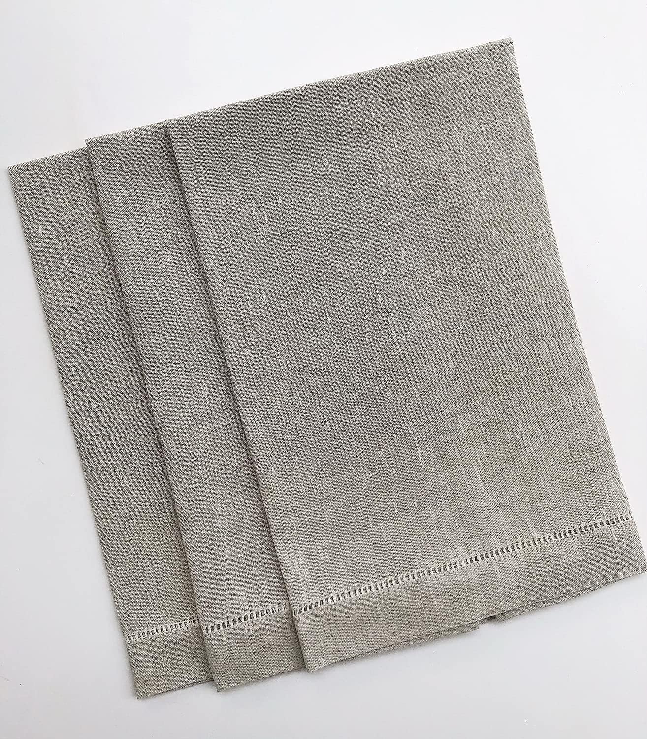 Luxury Linen Hand Towels Set - 14x22