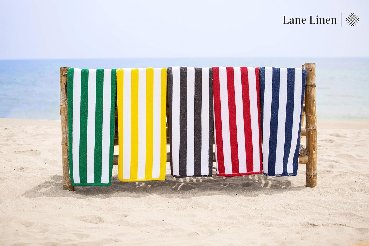 Large 100 Cotton Cabana Stripe Beach Towels for Adults