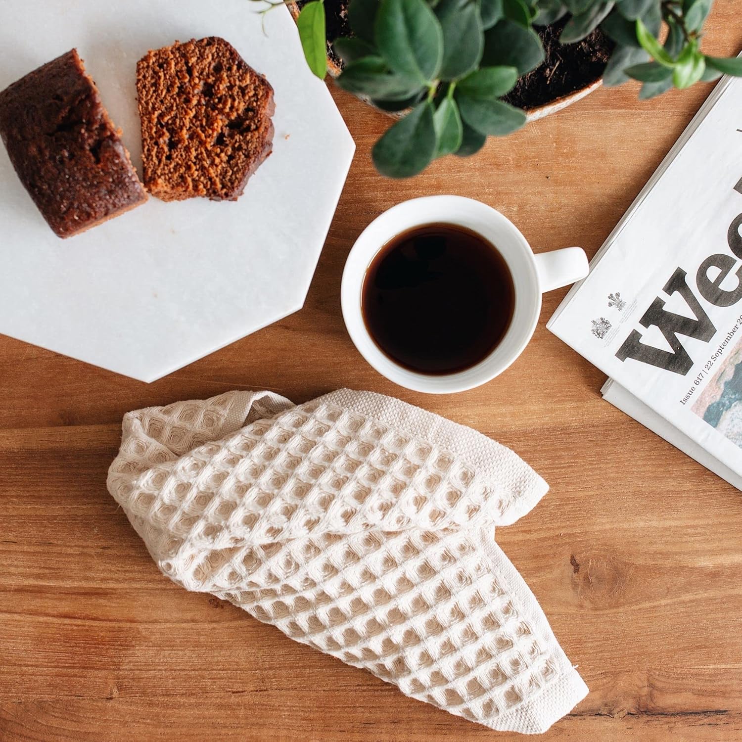 Modern Luxurious Waffle Washcloth Set