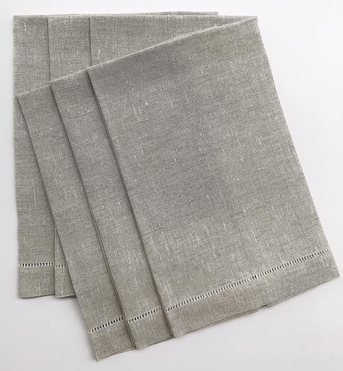 Luxury Linen Hand Towels Set - 14x22
