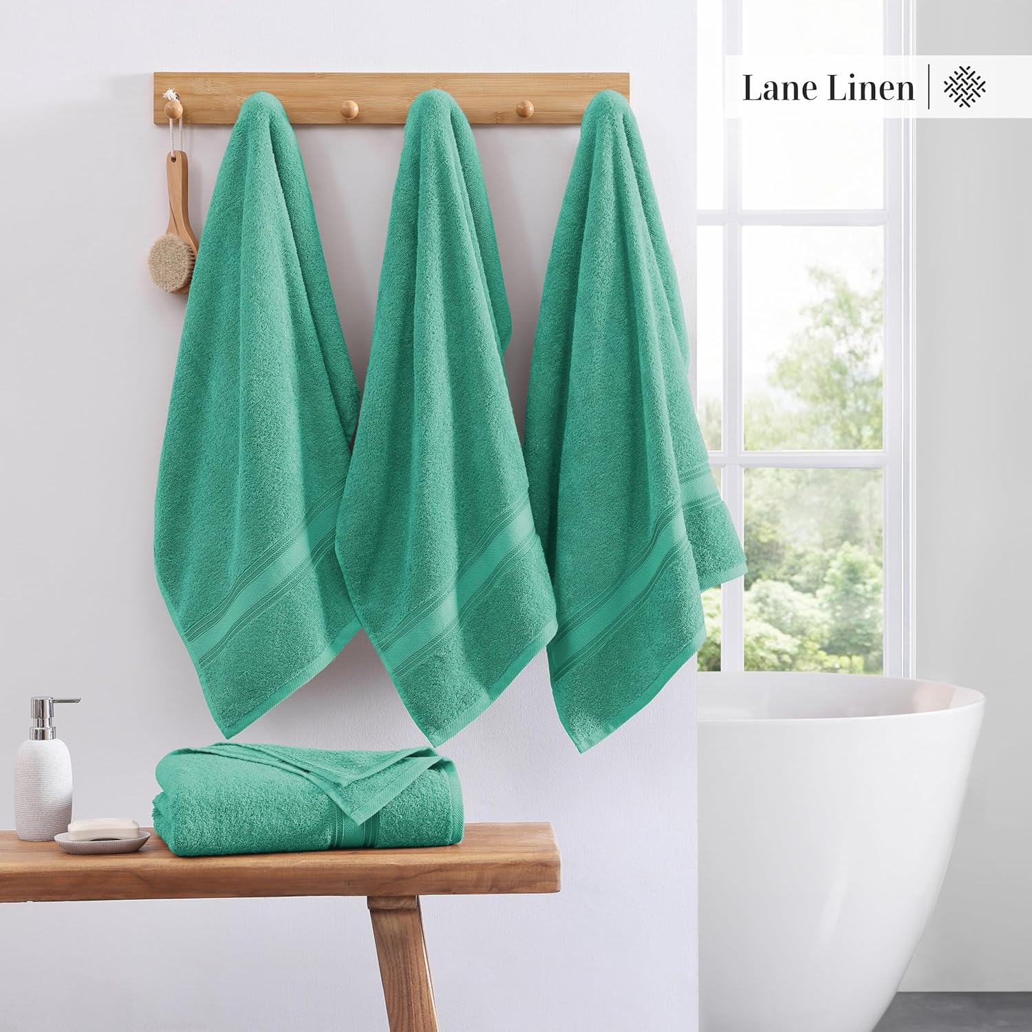 Luxurious Relaxing Bath Sheet Set by LANE LINEN