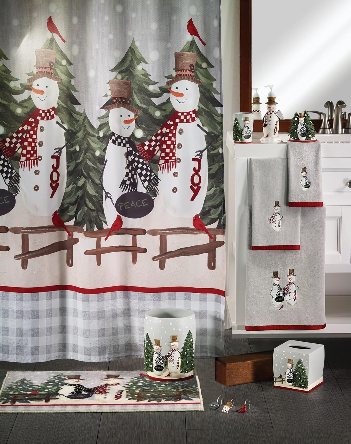 Avanti Linens - Soft Cotton Fingertip Towels Country Friends Collection Set of 2