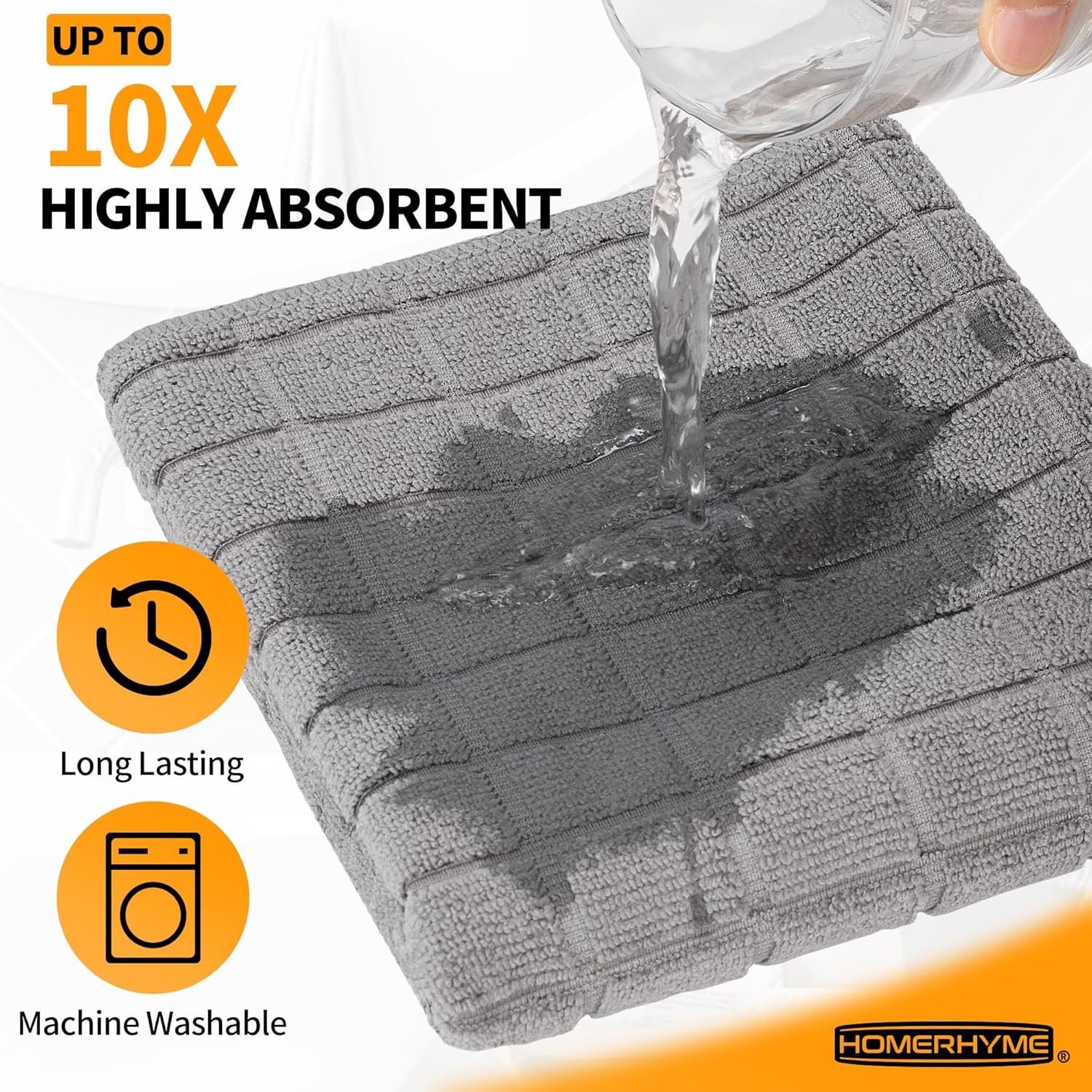 High-Quality 12-Pack Hand Towels with Soft Microfiber for Quick Dryness
