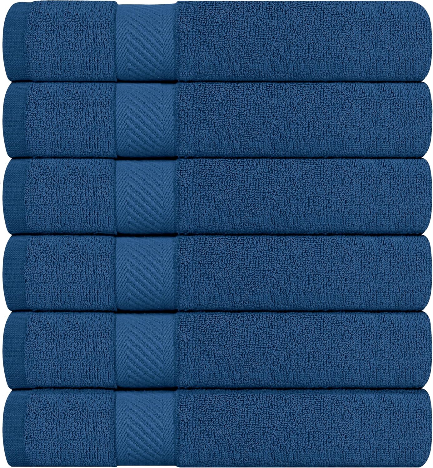 Utopia Medium Bath Towels Set 100 Cotton Quick Drying and Absorbent Navy