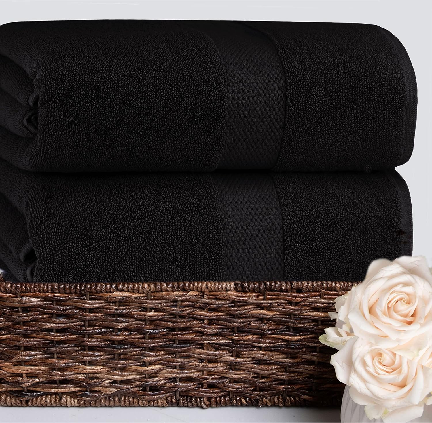 COTTON CRAFT Hotel Spa Luxury Bath Sheet 2-Pack Oversized