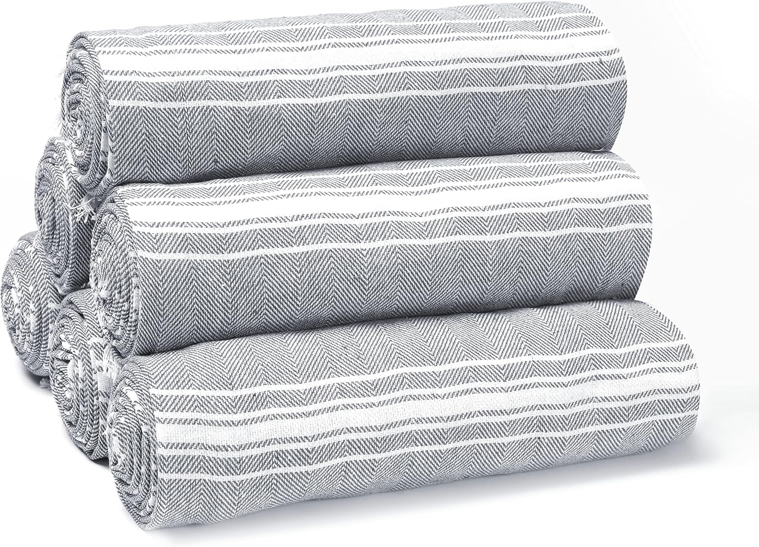 Belizzi Home Charcoal Grey Turkish Towel Set of 6