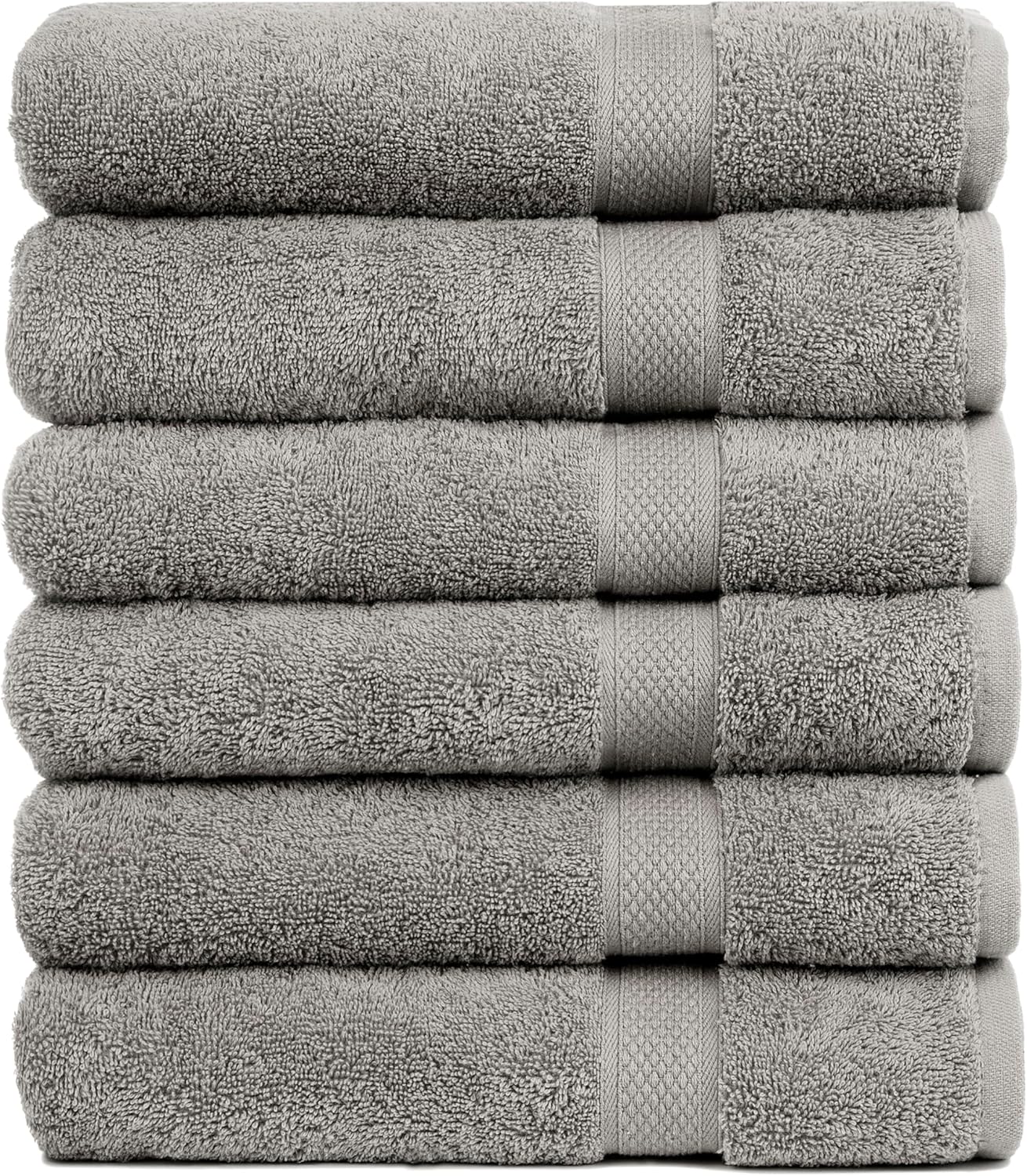 Luxury Cotton Bath Towels Set of 6