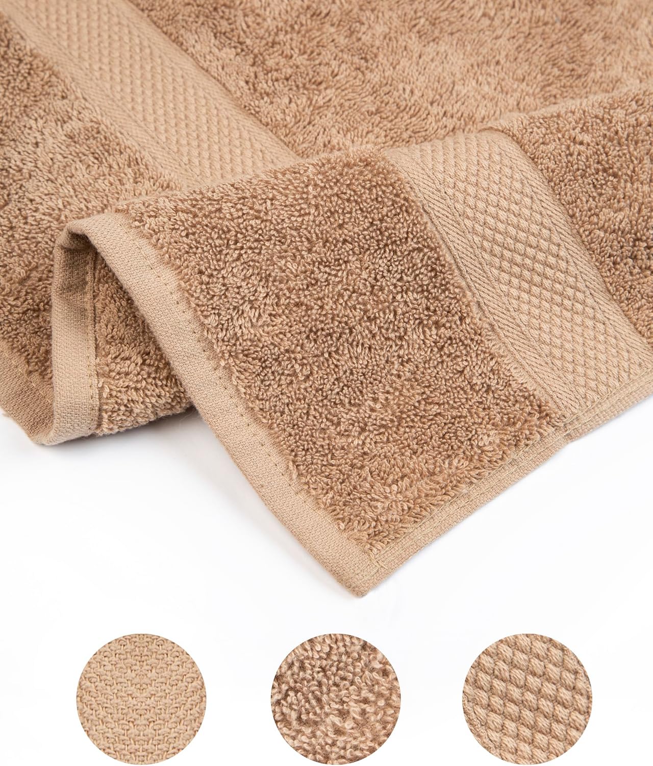 Luxury Cotton Bath Towels Set 6
